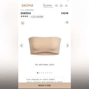 SKIMS Bandeau - Clay